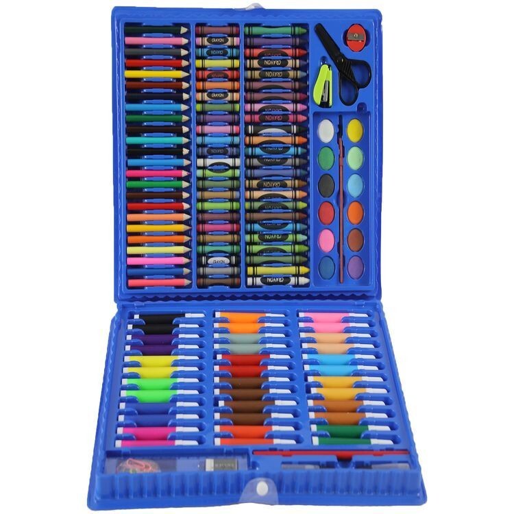150PC CHILDRENS KIDS ART SET COLOURING DRAWING PAINTING CRAFT SETS FOR KIDS NEW eBay
