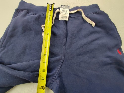 Polo Ralph Lauren Unisex Large (14-16) Drawstring Navy 27.5" SweatPants Red Logo - Picture 9 of 10