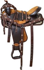 New Synthetic Western Barrel Racing Horse Saddle Tack Size Pony to Adults