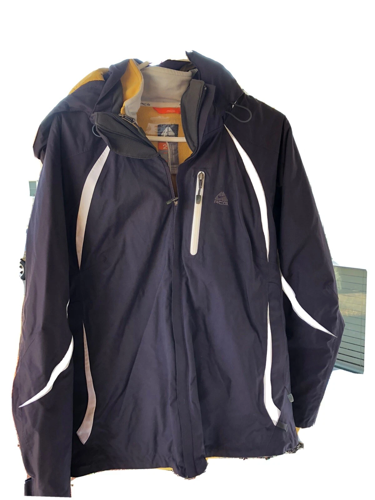 Nike ACG Storm Fit Gear 3 Outer Layer Jacket Gear 2 Thermal Removal Hood SZ M