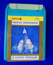 🔵 CASSETTA STEREO 8 NUOVA COMPAGNIA DI CANTO POPOLARE MUSICA NAPOLETANA RARO 🤣