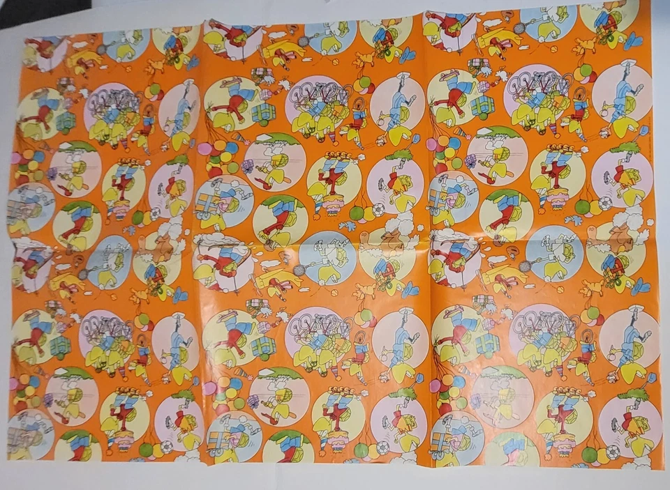 Vintage 1980s Turtles Wrapping Paper Kids Birthday One Sheet - Image 2 of 2