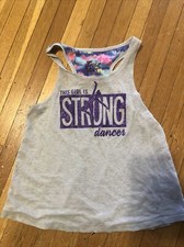 girls DANCE Top/tank Shirt Size:7 GUC