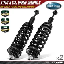 2pcs Front Complete Strut & Coil Spring Assembly for Toyota Tacoma 2016-2023 RWD