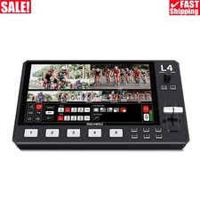 FEELWORLD L4 Video Switcher Video Mixer USB3.0 High Speed Live Streaming New