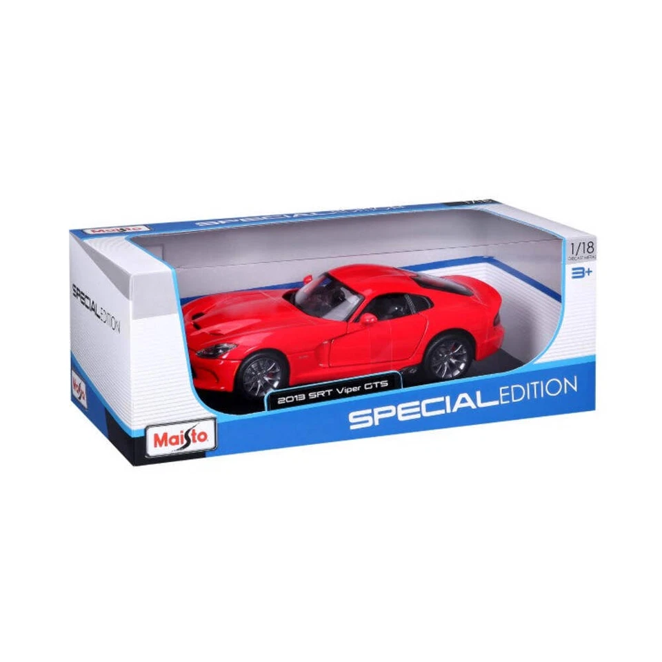 10-31128 RD Bburago Maisto - Dodge SRT Viper GTS (2013), rossa - 1:18 - Immagine 2 di 4