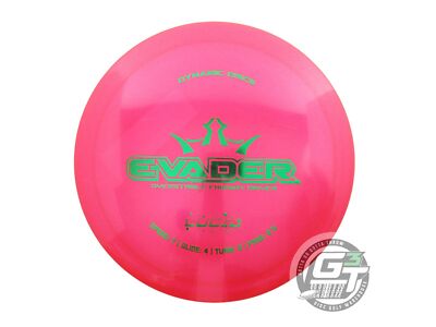 NEW Dynamic Discs Glimmer Lucid Evader 173g Pink Green Foil Driver Golf Disc