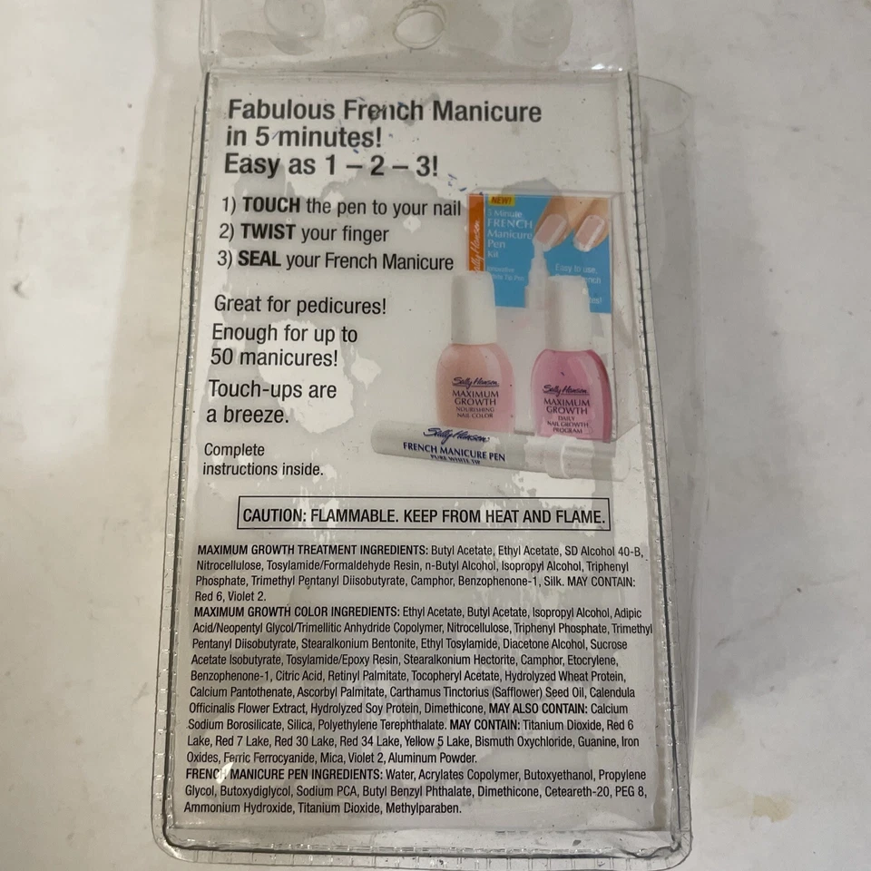 KIT BOLÍGRAFO MANICURA FRANCESA SALLY HANSEN 5 MINUTOS # 2314 BRILLO TRANSPARENTE Foto 3 de 3
