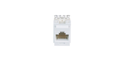 Panduit NK688MWH NetKey  Cat 6 Keystone Punchdown Jack Module, White (24) Pcs