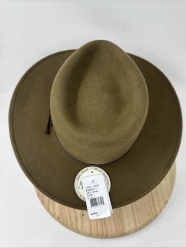 Stetson Bozeman Light Brown Wool Crushable Cowboy Western Hat Size Small - Picture 8 of 12