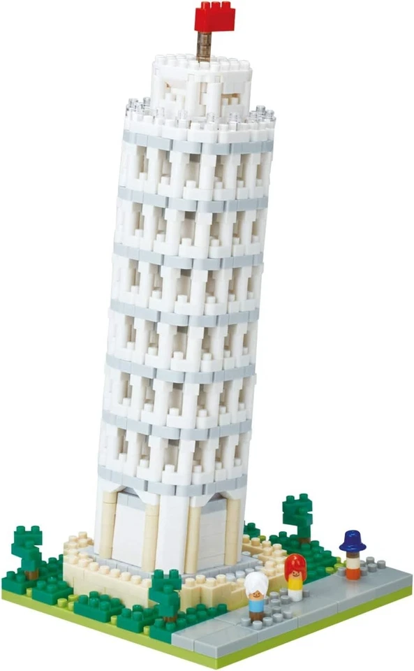 Nanoblock Leaning Tower Of Pisa 990pcs Kawada NBH_199 New Toy Block from Japan - Image 3 of 4