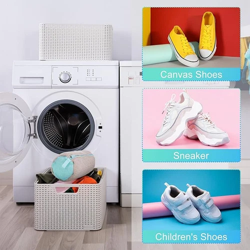 2 Stück Schuhwaschbeutel Sneaker Wäschesack Schuh Waschbeutel für Waschmaschine - Bild 7 von 9