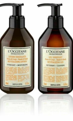 L'Occitane En Provence AROMACHOLOGIE Hand & body Gel & Lotion 8.1oz Each