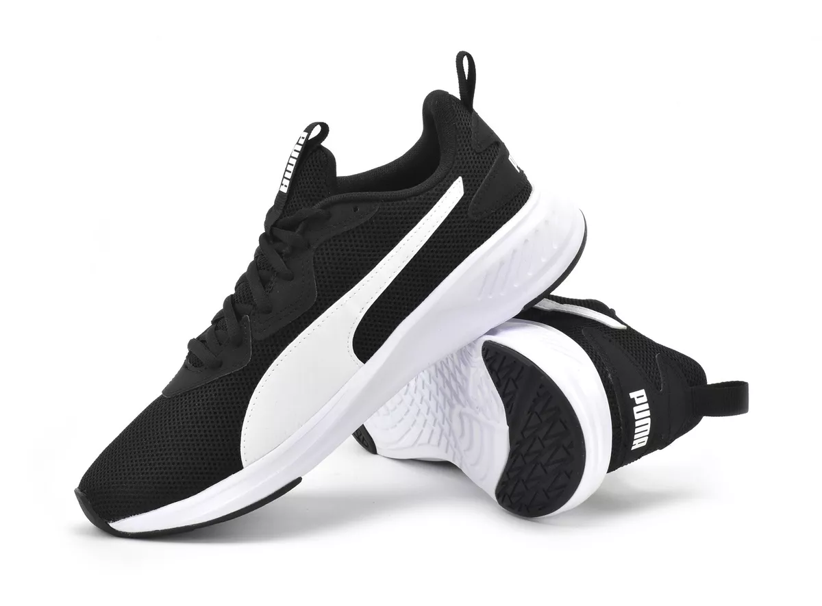 Puma black top mens trainers