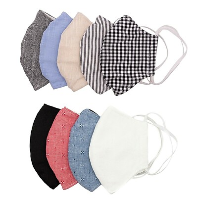 Auliné Collection Washable Linen Face Mask Made in USA