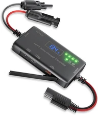 MPPT Solar Charge Controller 12V 10A, Solar Panel Charge Controller with Type...