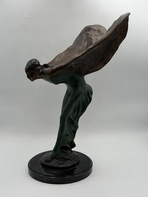 Charles R. Sykes Sculpture Spirit of Ecstasy Signed #2 Rolls Royce