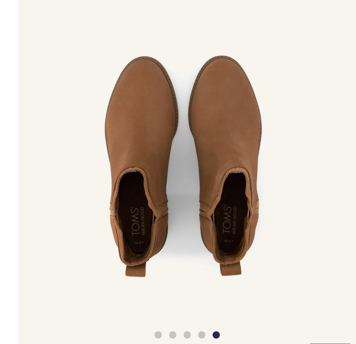 SAOLA Stivali donna TOMS Hailey punta tonda tacco estraibile taglia 8 marrone casual suola a strappo