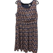 ModCloth Yellow Star Sleeveless Dress Plus Size 1X