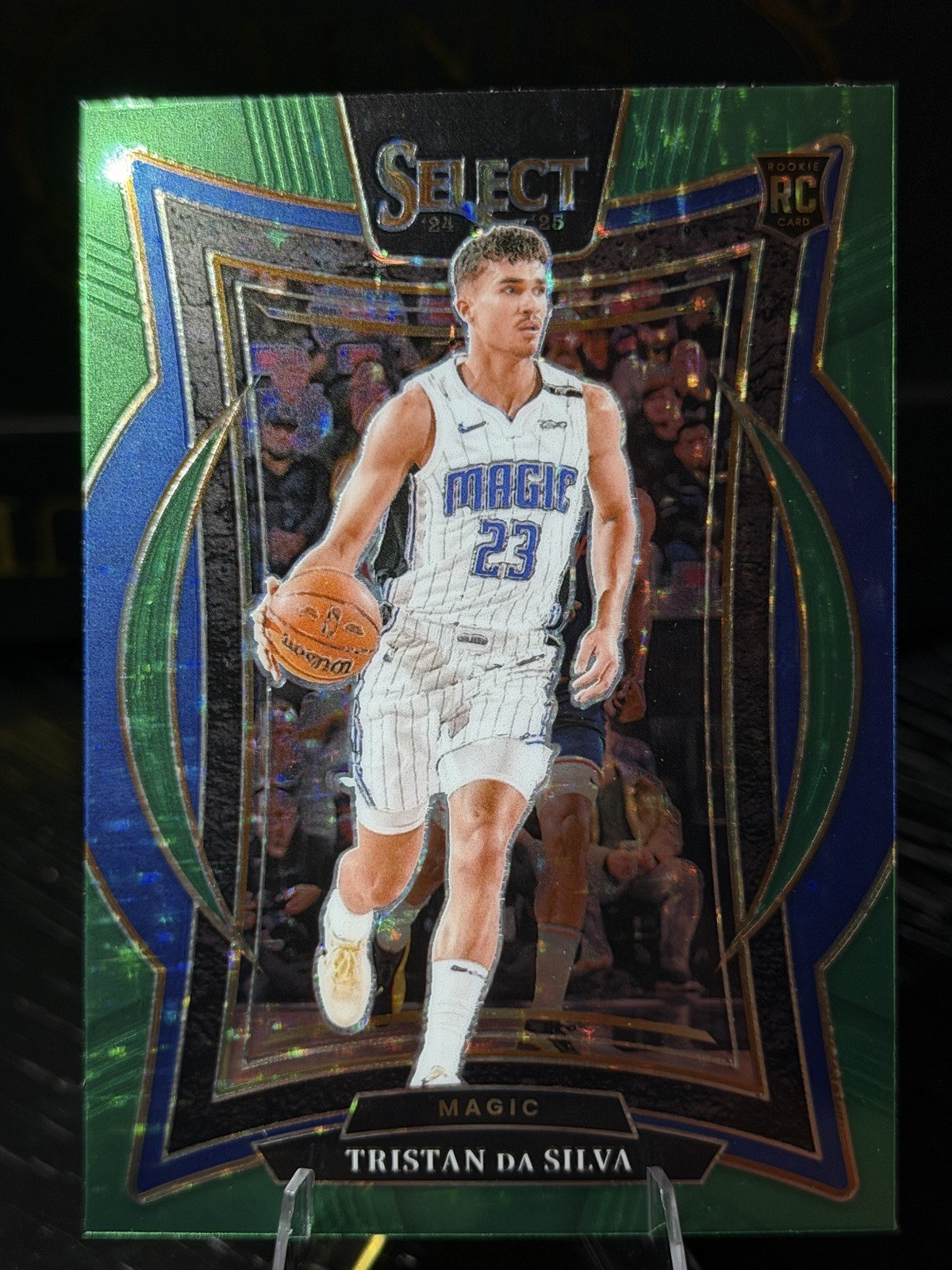 Tristan da Silva Rookie Card - 2024-25 Panini Select #83 Green Stars Prizm