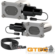 Qtp Bolt-on Qtec Dual Low Profile Oval Electric Cutout Valves - Pair