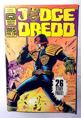 Judge Dredd #5 (1987) Fleetway Quality 1st Print Comic Book