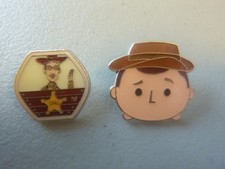 Disney Pins-Group of 2 different Pins - Sheriff Woody