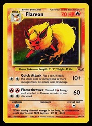 Flareon 3/64 Jungle Holo Rare Unlimited