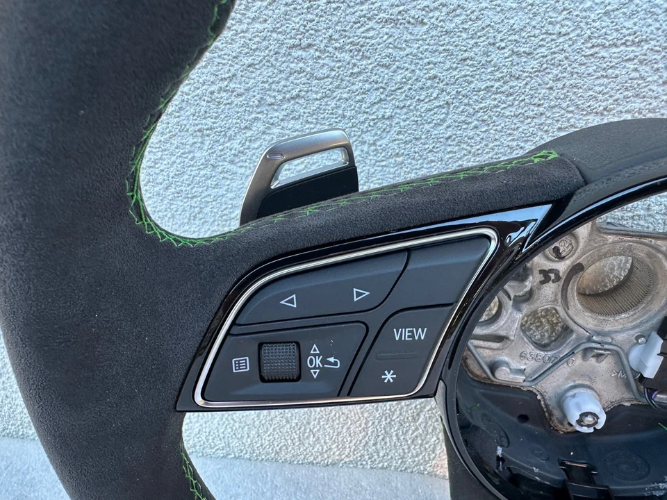 Audi A3 RS RS3 8Y Alcantara Steering Wheel Tiptronic Multifunction 82A419091AT - Image 3 of 4