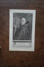 JEAN-BAPTISTE AVRILLON (1652-1729) PORTRAIT ENGRAVING 18th century FRENCH PREACHER