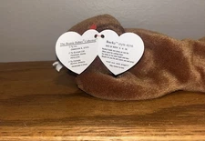 RARE Ty 4010 Beanie Babie Beaver Plush Toy