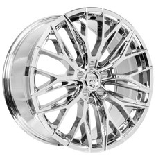22x10.5 Lexani Wheels Aries Chrome Rims 4pcs