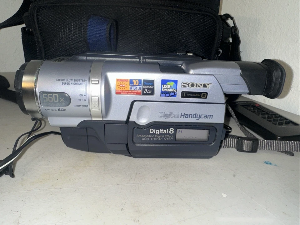 Sony DCR-TRV140 Digital 8 Disparo Estable Cámara Práctica Probada Funcionando Foto 2 de 4