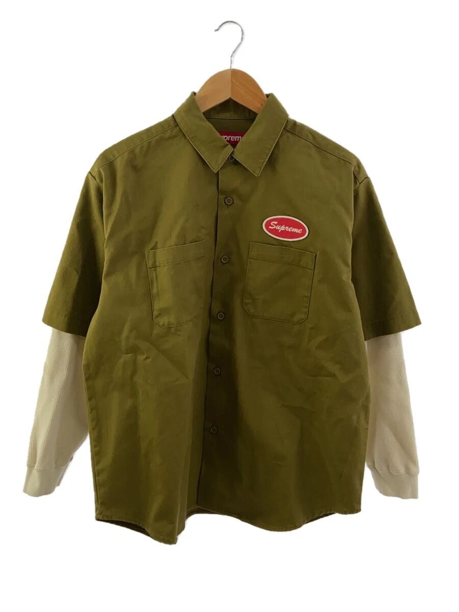 Chemise Supreme manches longues/S/coton/khk/plaine