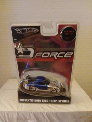 2004 Rare HOT WHEELS Hot Import Nights HIN D-Force MAZDA RX-7 Diecast G8212 Blue