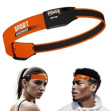 Sport Headphones Bluetooth 5.4 with Sweat Resistant Headband, Sleep Orange