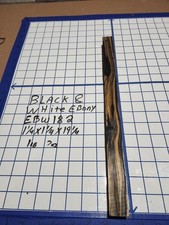 Black and White Ebony Wood turning blank 1 1/4" x 1 1/4" x 19 1/4 " EBW182