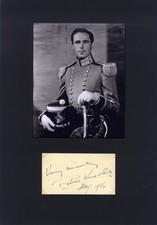 Patric Knowles (+) ENGLISH FILM ACTOR autograph, signed card mounted