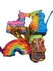 Mini Fun size Pinatas Set Of 4 Bird, Rainbow, Tiki Face, Llama — photo 3