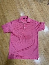FootJoy Polo Shirt Mens Small Pink Stretch Golf Performance Short Sleeve Summit