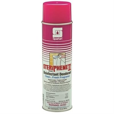 Spartan Steriphene II Disinfectant Aerosol 15oz 12 Cans EPA 5741-22 608100
