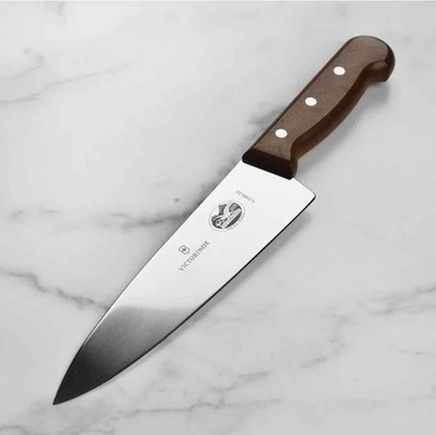 NEW Victorinox Wood Chef's Knife Extra Wide SS 8'' Blade, Maple Handle 5.2060.20
