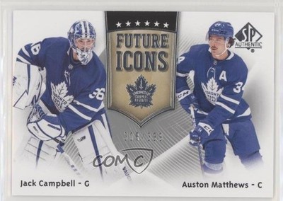 2021 SP Authentic Future Icons 308/399 Auston Matthews Jack Campbell #FI-28 5r8