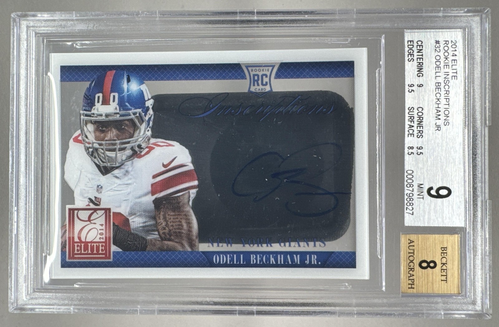 Odell Beckham Jr. Panini Elite Rookie Inscriptions #32 Base