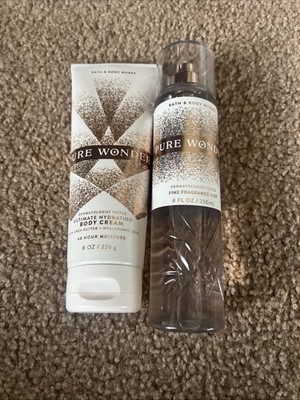Bath & Body Works Holiday Gift Set Fine Fragrance Mist & Body cream Pure Wonder