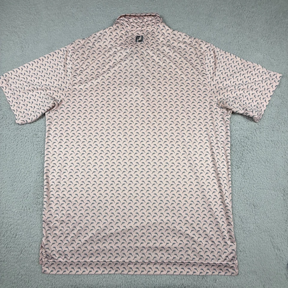 FootJoy Polo Shirt Mens Large Golf Dolphin Performance Stretch Lightweight FJ - Image 3 of 4