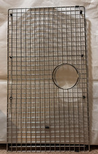 Stainless Steel Kitchen Sink Bottom Grid Rack Drain Opening Rubber Feet 30x17