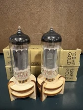 Match Pair Electro-Harmonix EH 12BH7 12BH7A Gold Pin TV7 & Maxi Tested NOS NIB🎸