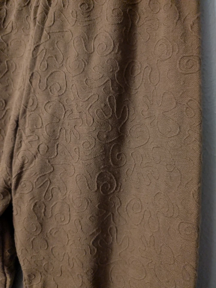 Винтажные женские этнические жаккардовые коричневые леггинсы 90-х Jacques Morét размер M США - Изображение 4 из 4
