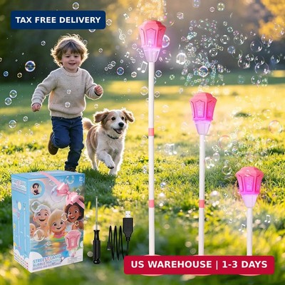 2026 New Bubble Machine for Kids, Automatic Bubble Maker with Light Music, 47'' 3